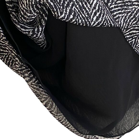 Rohit Gandhi + Rahul Khanna Black Gray Silk Metal Accent Mini Dress Sz XS - Picture 9 of 14